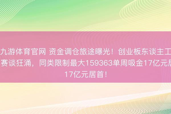 九游体育官网 资金调仓旅途曝光！创业板东谈主工智能赛谈狂涌，同类限制最大159363单周吸金17亿元居首！