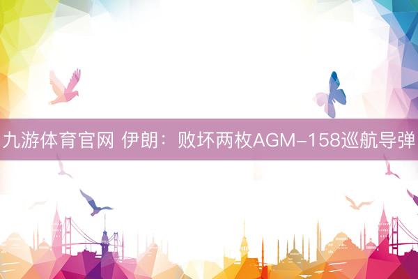 九游体育官网 伊朗：败坏两枚AGM-158巡航导弹